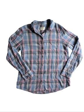 Marine Layer Flannel Button Up Long Sleeve Shirt Medium Coastal Classic Ethical